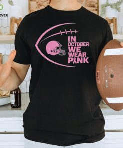 Cleveland Browns in October we wear pink Breast Cancer Awareness hoodie, sweater, longsleeve, shirt v-neck, t-shirt