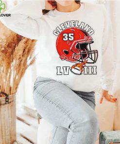 Cleveland Browns super bowl LVIII helmet shirt