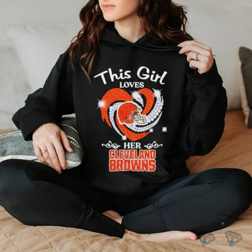 Cleveland Browns this girl loves football hoodie, sweater, longsleeve, shirt v-neck, t-shirt