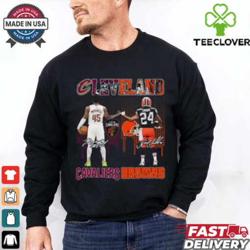 Cleveland Cavaliers  Cleveland Browns Signature T Shirt