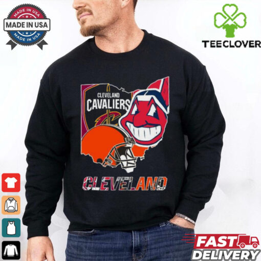 Cleveland Cavaliers Cleveland India And Cleveland Browns Cleveland Logo 2024 T hoodie, sweater, longsleeve, shirt v-neck, t-shirt