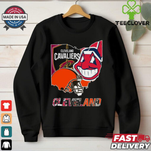 Cleveland Cavaliers Cleveland India And Cleveland Browns Cleveland Logo 2024 T hoodie, sweater, longsleeve, shirt v-neck, t-shirt