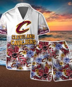 Cleveland Cavaliers Team Logo Pattern Basketball Season Hawaiian Shirt & Short