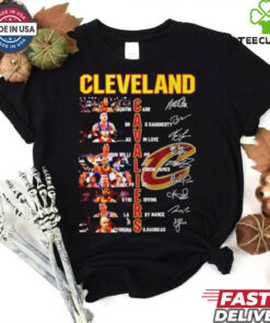 Cleveland Cavaliers all team name and photo signature shirt