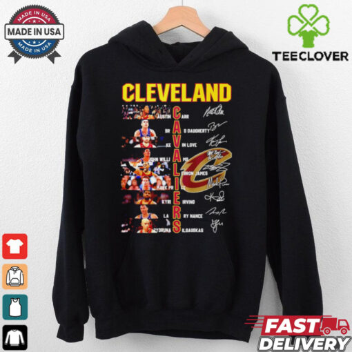 Cleveland Cavaliers all team name and photo signature shirt