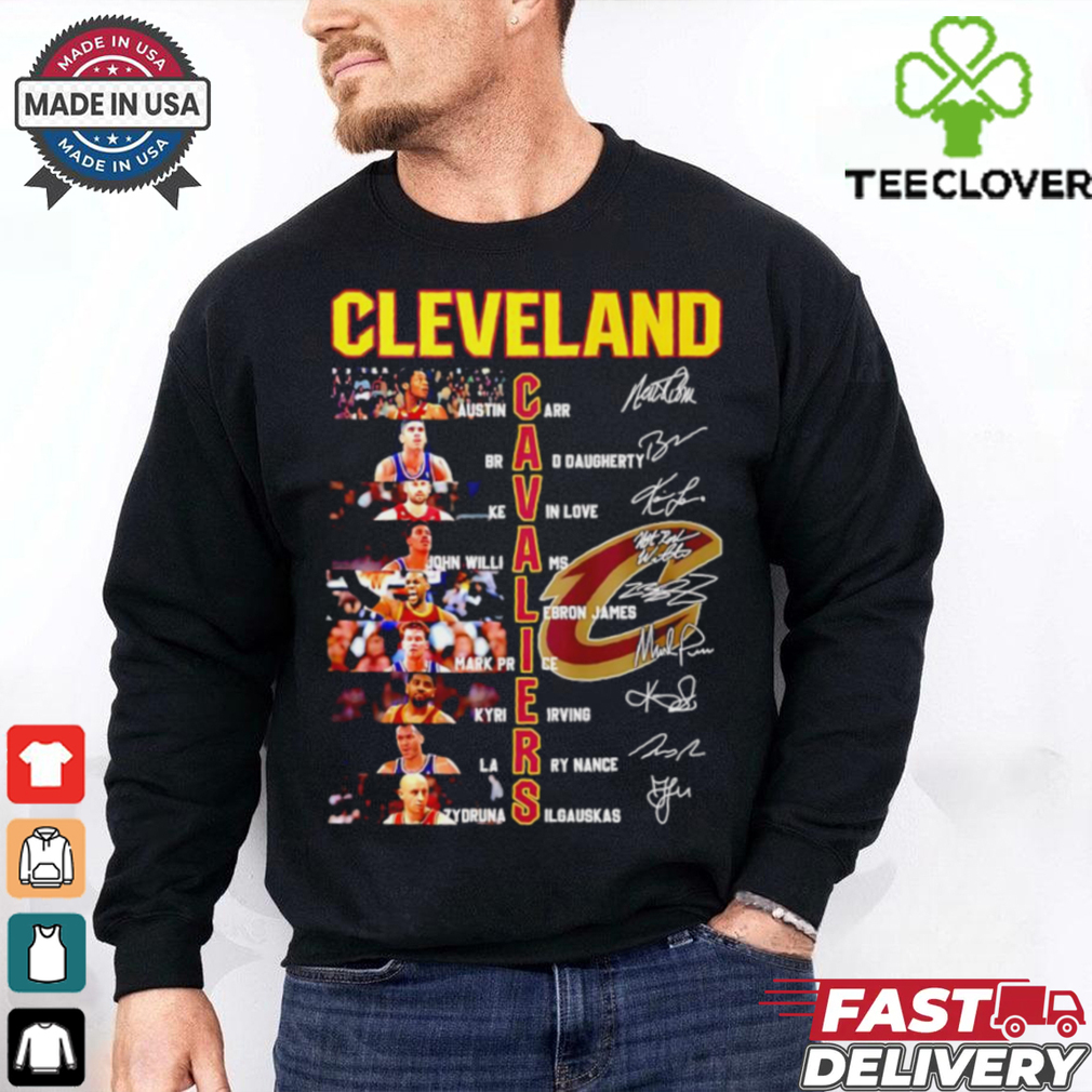 Cleveland Cavaliers all team name and photo signature shirt Cleveland Cavaliers all team name and photo signature shirt
