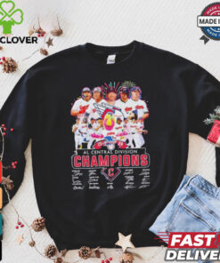 Cleveland Guardians 2024 AL Central Division Champions signatures shirt 2 Cleveland Guardians 2024 AL Central Division Champions signatures shirt
