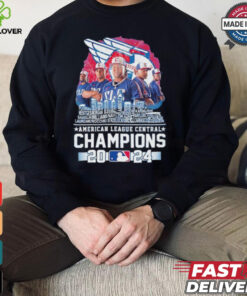 Cleveland Guardians American League Central Champions 2024 player name skyline shirt