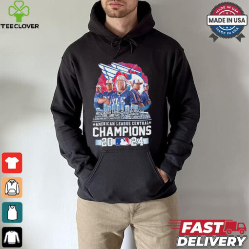 Cleveland Guardians American League Central Champions 2024 player name skyline shirt