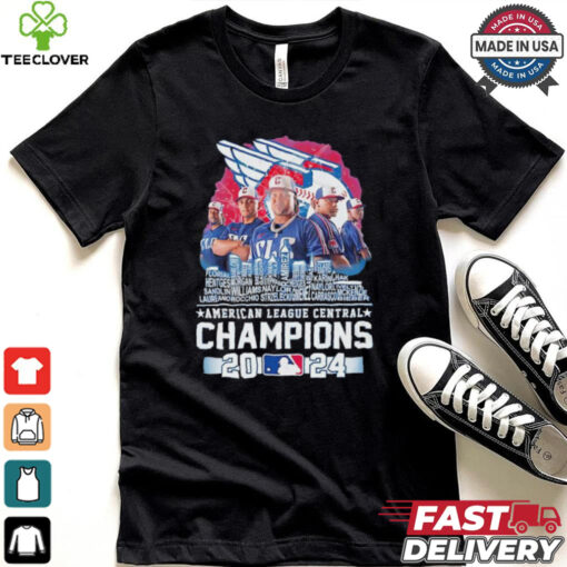 Cleveland Guardians American League Central Champions 2024 player name skyline shirt