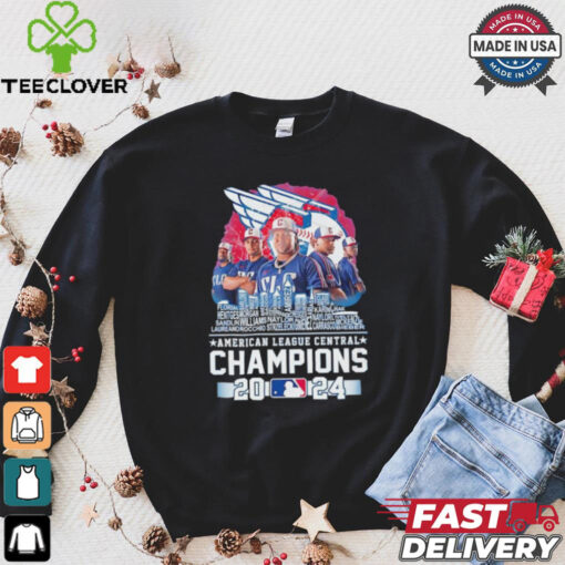 Cleveland Guardians American League Central Champions 2024 player name skyline shirt