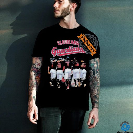 Cleveland Guardians Baseball Team Player Graphics Design Signature T Shirt