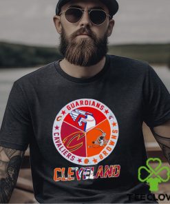 Cleveland Guardians Cleveland Browns Cleveland Cavaliers logo Cleveland city 2023 shirt