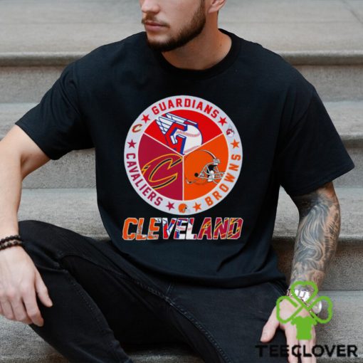 Cleveland Guardians Cleveland Browns Cleveland Cavaliers logo Cleveland city 2023 hoodie, sweater, longsleeve, shirt v-neck, t-shirt