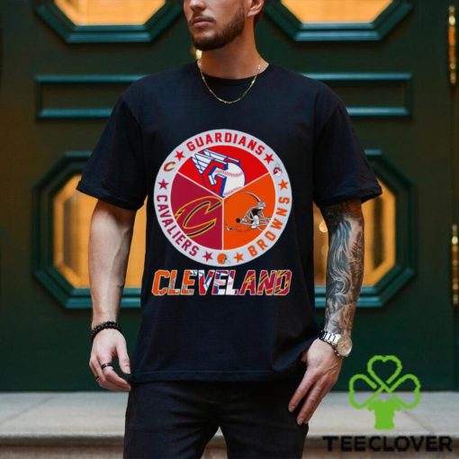 Cleveland Guardians Cleveland Browns Cleveland Cavaliers logo Cleveland city 2023 hoodie, sweater, longsleeve, shirt v-neck, t-shirt