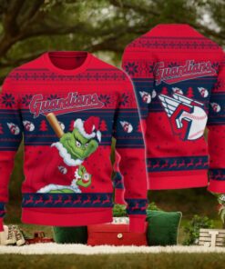 Cleveland Guardians Grinch Christmas Ugly Sweater