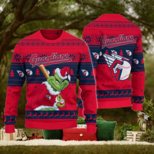 Cleveland Guardians Grinch Christmas Ugly Sweater