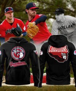 Cleveland Guardians Hoodie, Limited Edition Black Hoodie Printed Logo 3D