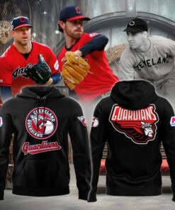Cleveland Guardians Hoodie, Limited Edition Black Hoodie Printed Logo 3D