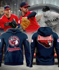 Cleveland Guardians Hoodie, Limited Edition Navy Hoodie Printed Logo 3D