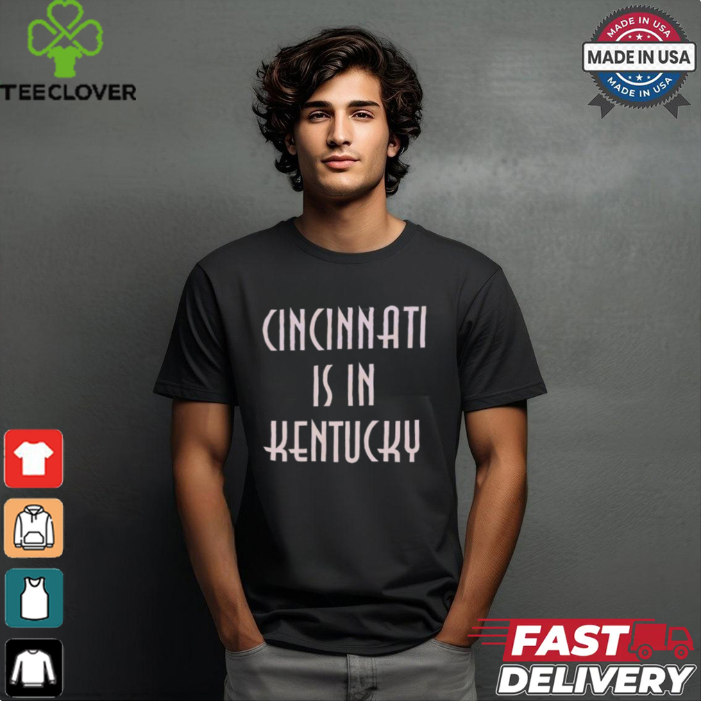 Cleveland Guardians Josè Ramirez wearing Cincinnati is in Kentucky shirt Cleveland Guardians Josè Ramirez wearing Cincinnati is in Kentucky shirt