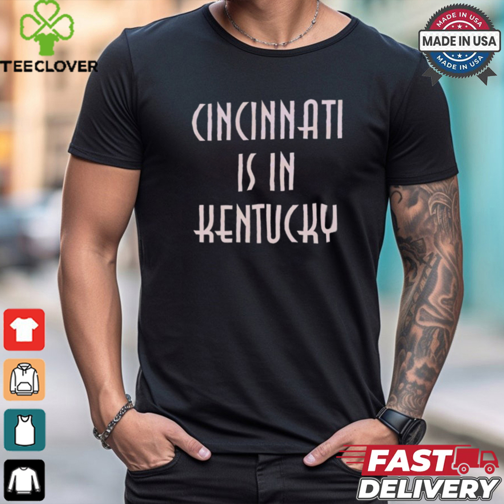 Cleveland Guardians Josè Ramirez wearing Cincinnati is in Kentucky shirt Cleveland Guardians Josè Ramirez wearing Cincinnati is in Kentucky shirt