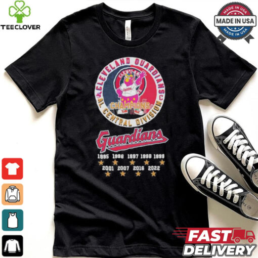 Cleveland Guardians Mascot 2024 AL Central Division Champions Shirt
