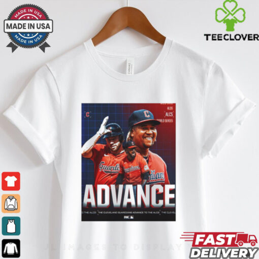 Cleveland Guardians advance to the ALCS World Series 2024 MLB Poster t hoodie, sweater, longsleeve, shirt v-neck, t-shirt