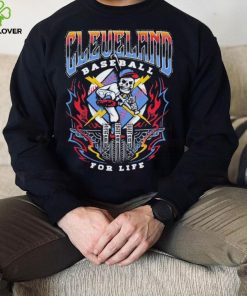 Cleveland Guardians skeleton baseball for life logo shirt