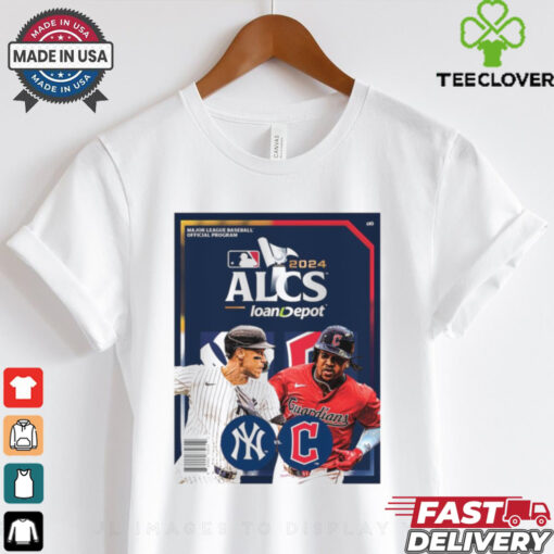 Cleveland Guardians vs. New York Yankees 2024 MLB ALCS Program Poster t hoodie, sweater, longsleeve, shirt v-neck, t-shirt