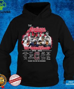 Cleveland Indians 107th anniversary 1915 2022 memories signatures t shirt