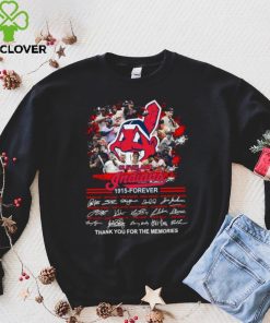 Cleveland Indians 1915 Forever Thank You For The Memories Signatures logo Shirt