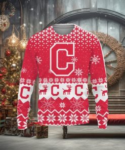 Cleveland Indians Christmas Gift 3D Ugly Christmas Sweater Christmas Gift Ideas Christmas Holiday Family Gift