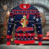 Cleveland Indians Funny Grinch Christmas Ugly Sweater 3D Christmas Xmas Sweater