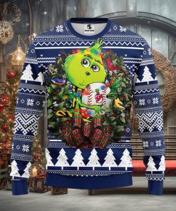 Cleveland Indians Grinch Hug Christmas Ugly Sweater