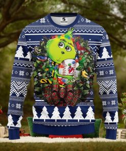 Cleveland Indians Grinch Hug Christmas Ugly Sweater