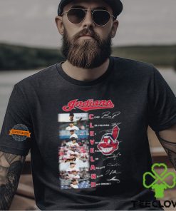 Cleveland Indians Logo Team Signature Unisex T Shirt