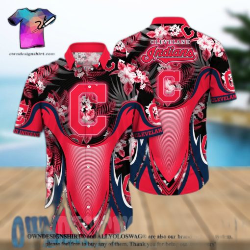 Cleveland Indians MLB Flower 3D Hawaiian Shirt