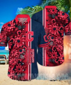 Cleveland Indians MLB Flower All Over Print Unisex Hawaiian Shirt