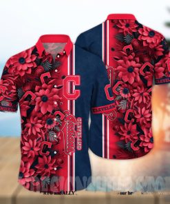 Cleveland Indians MLB Flower All Over Print Unisex Hawaiian Shirt