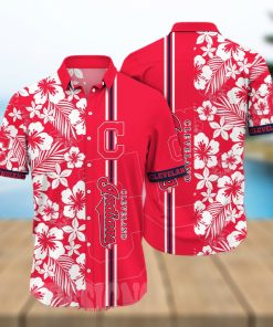 Cleveland Indians MLB Flower All Over Printed 3D Hawaiian Shirt
