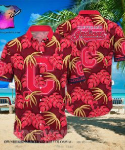 Cleveland Indians MLB Flower Full Printing Unisex Hawaiian Shirt