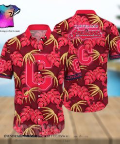 Cleveland Indians MLB Flower Full Printing Unisex Hawaiian Shirt
