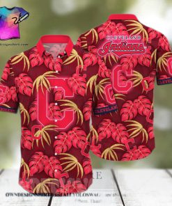 Cleveland Indians MLB Flower Full Printing Unisex Hawaiian Shirt