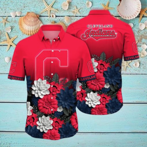 Cleveland Indians MLB Flower Hawaii Shirt And Thoodie, sweater, longsleeve, shirt v-neck, t-shirt For Fans, Summer Football Shirts NA49704