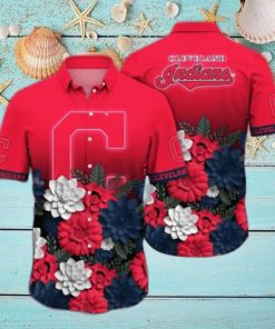 Cleveland Indians MLB Flower Hawaii Shirt And Tshirt For Fans