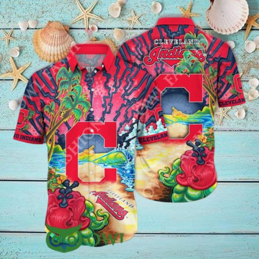 Cleveland Indians MLB Hawaiian Shirt Mosquito Bitestime Aloha Shirt