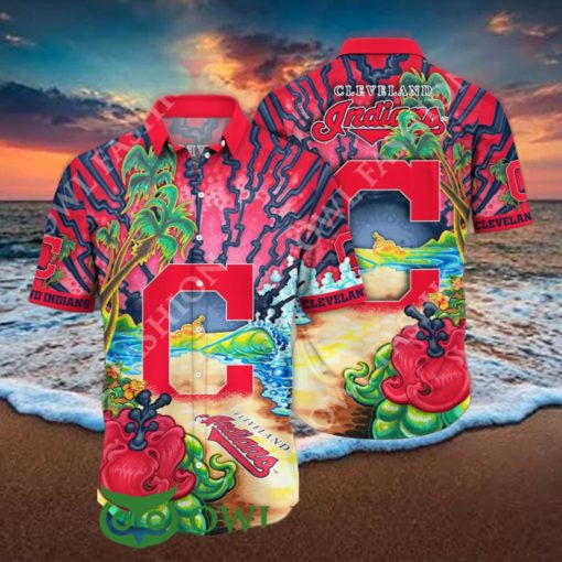 Cleveland Indians MLB Hawaiian Shirt Mosquito Bitestime Aloha Shirt