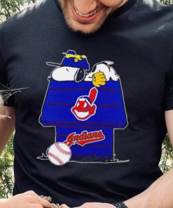 Cleveland Indians Snoopy And Woodstock The Peanuts Baseball shirt