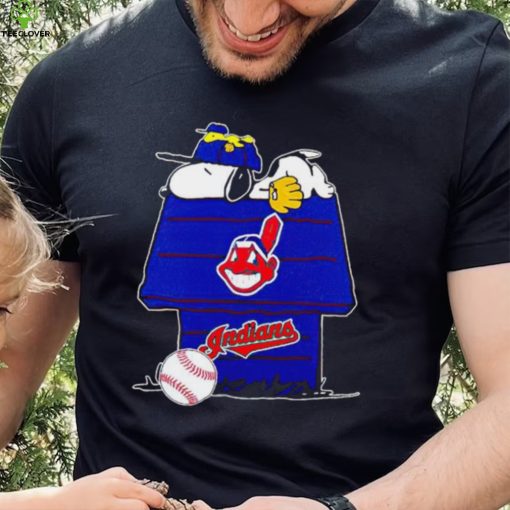 Cleveland Indians Snoopy And Woodstock The Peanuts Baseball shirt